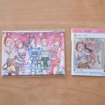 5등분의 신부 매거진 히로인 페스티벌 사진 패널 클리어 카드 세트