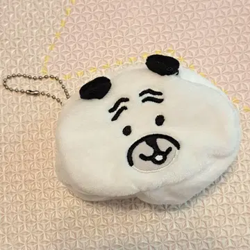 농담곰 퍼그 키링 얼굴 개 파우치 공 체인 부착 레어