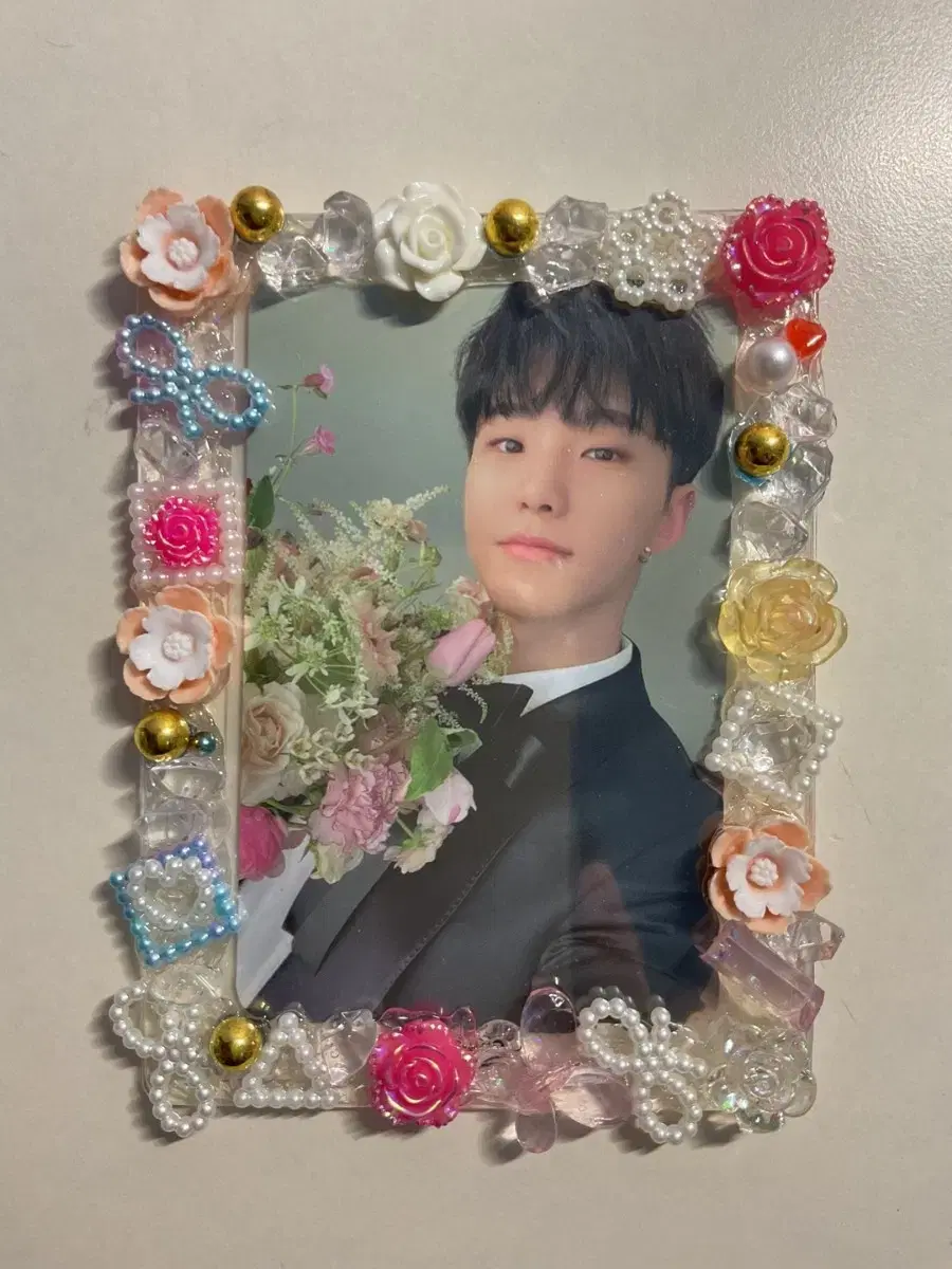 수제작 탑꾸 탑로더 꾸미기 데코덴 ㅅㅊㅇ)아이돌 세븐틴 아이브 캐럿랜드