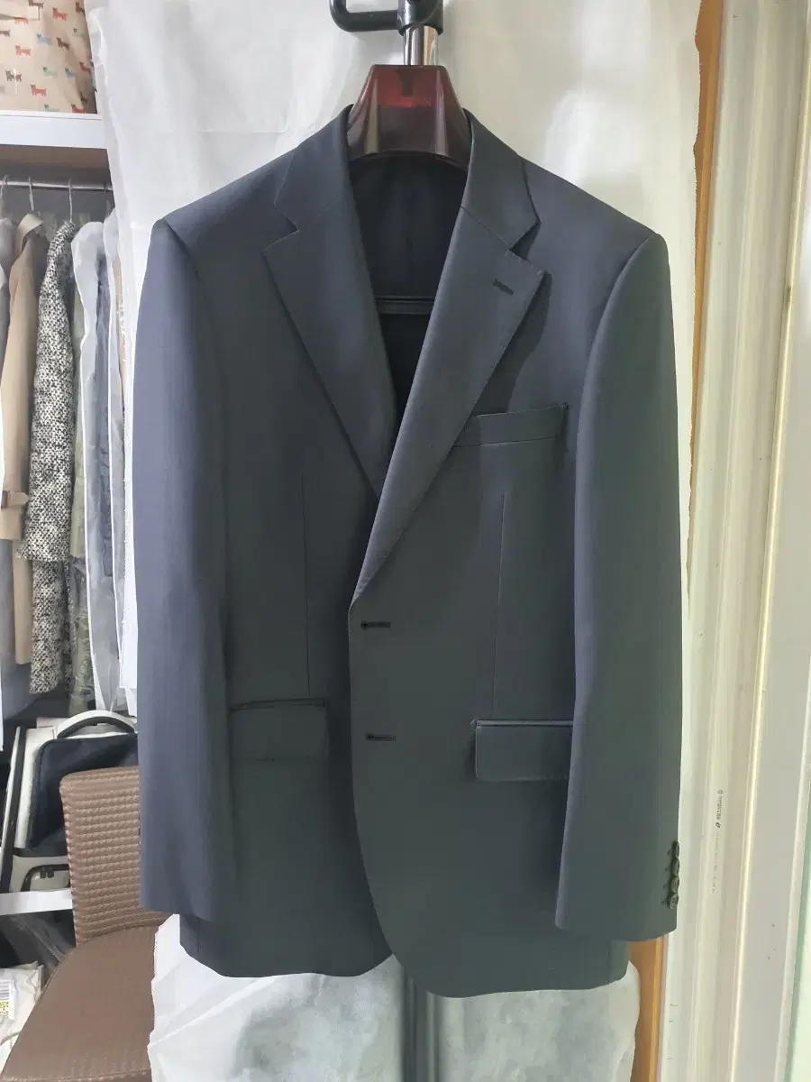 D'URBAN 블루라벨 모100% 고급형 남성정장 셋업 100-31 32