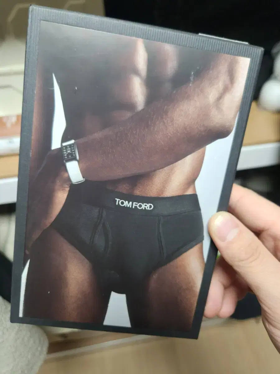 톰포드 코튼 브리프 블랙 XL 새상품
