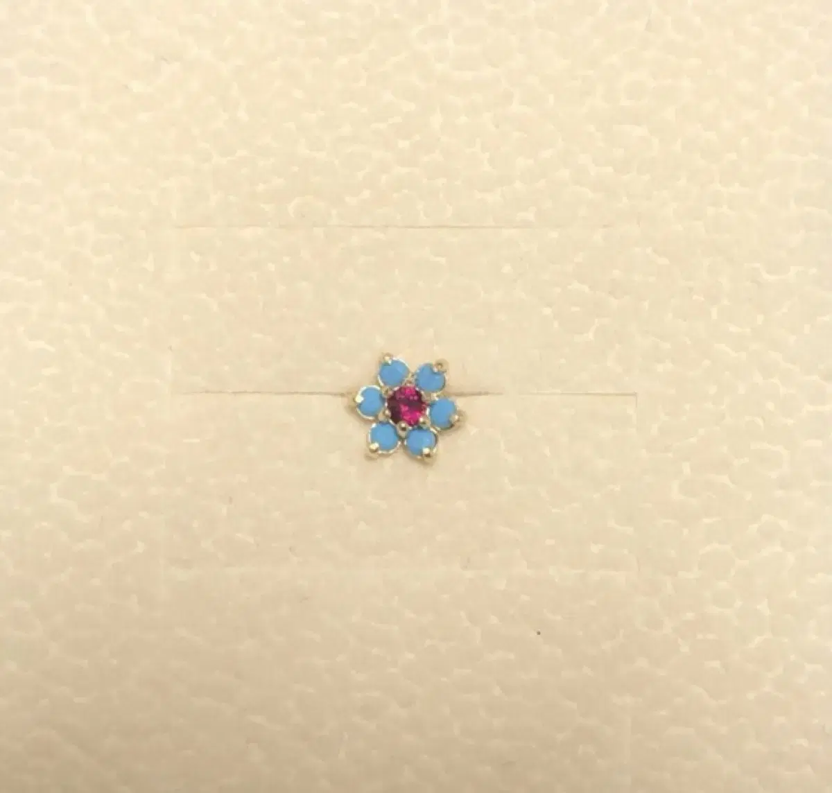 14k Turquoise Piercing (Earring Thickness)