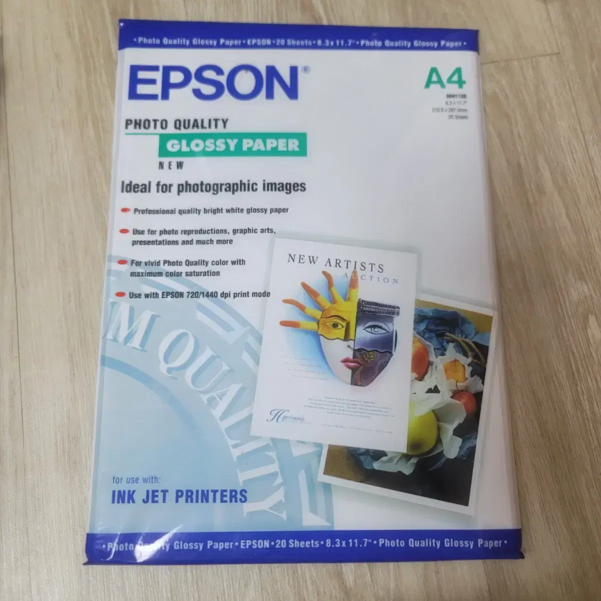 A4용지: Epson Photo Quality (glossy paper)