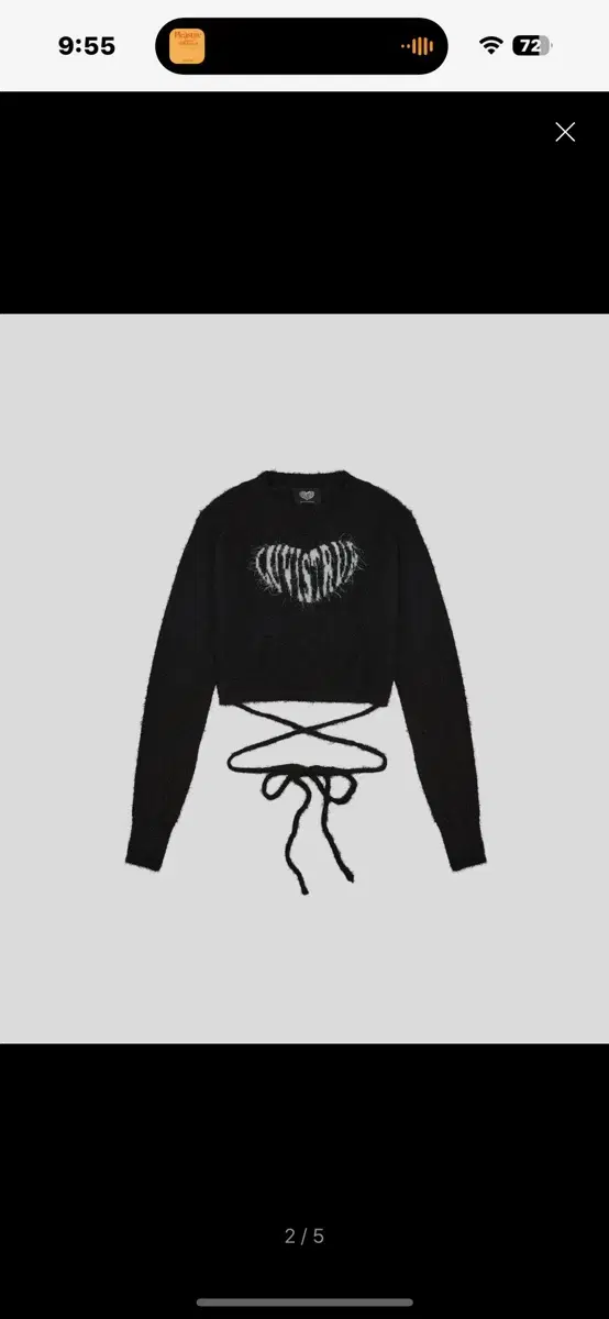 Love is True MZ HEART ANGORA KNIT