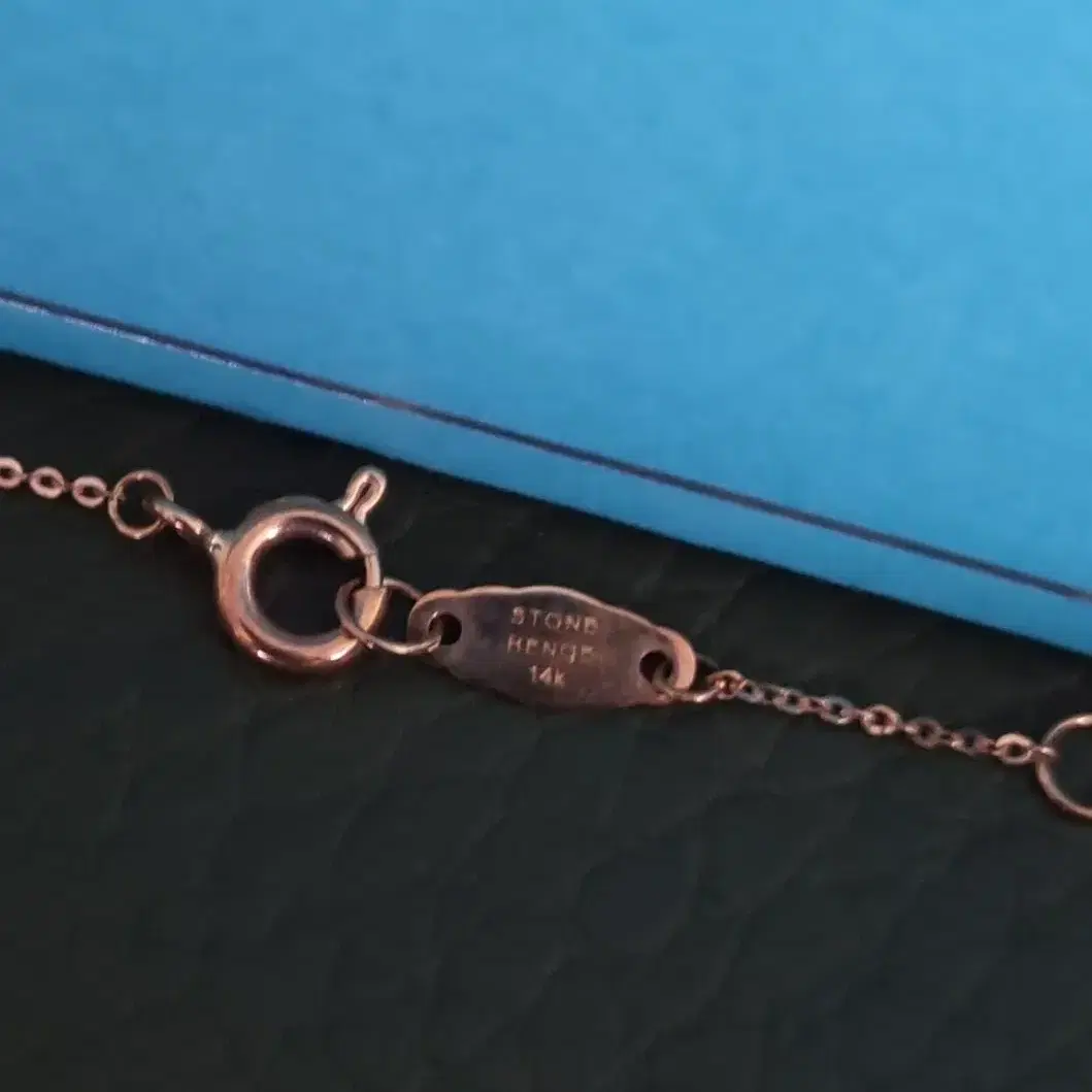 STONEHENGE | 스톤헨지 Stonehenge 14k rose gold necklace on