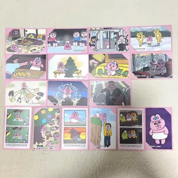 빤쮸토끼 데코 스티커 묶음 판매 17장 씰 스티커