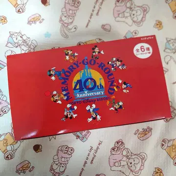 디즈니 40주년 메모리 고 라운드 미니어처 장난감 6개