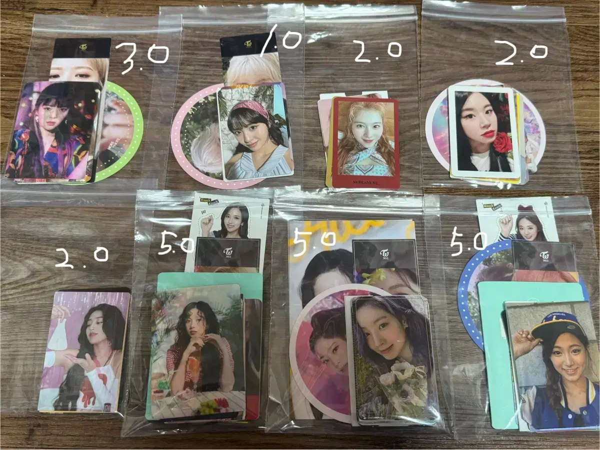 일괄) 트와이스 포카 탈덕처분 레어템포함 (나연제외 전멤버)