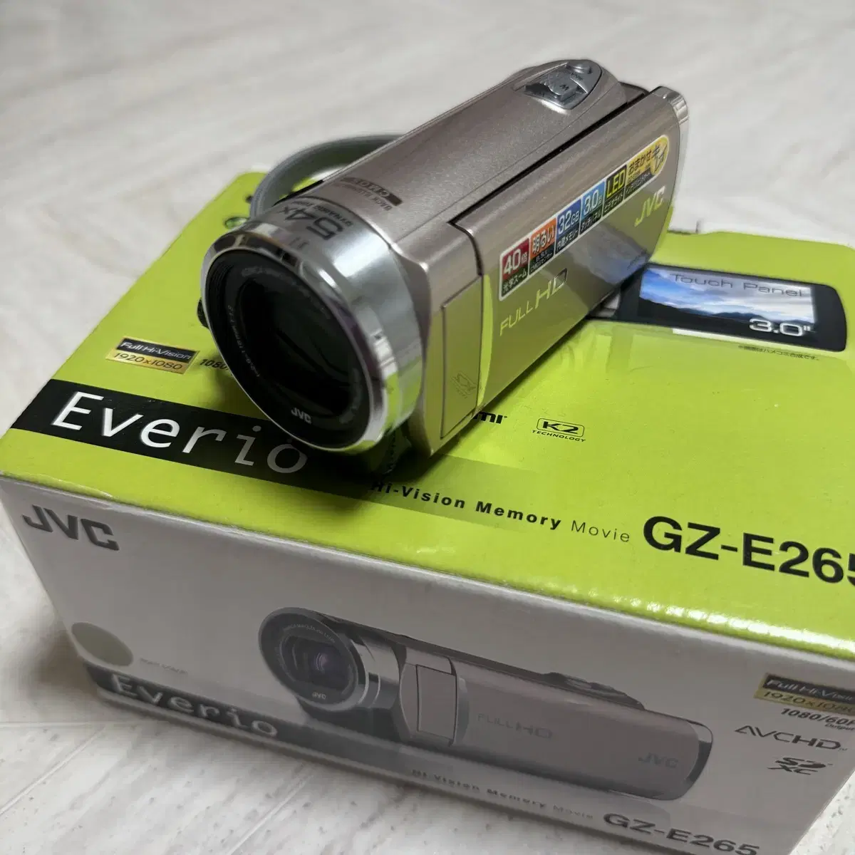 택포) JVC GZ-E265 살몬컬러 (카리나 캠코더) 팔아요
