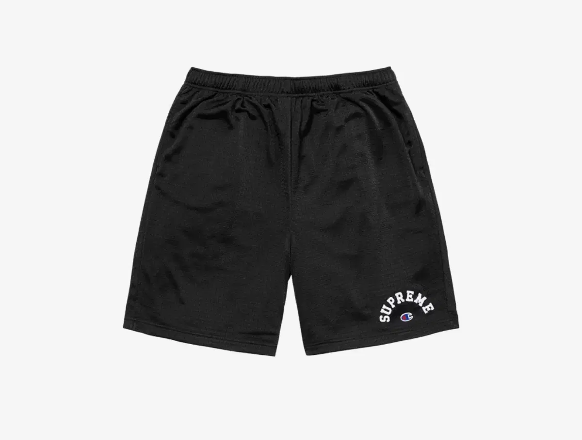 (L)슈프림 x 챔피온 메쉬 쇼츠 블랙 - 24SS