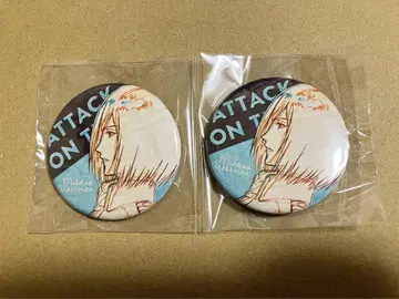 진격의 거인 미카사 wit studio 원화 캔뱃지 2개