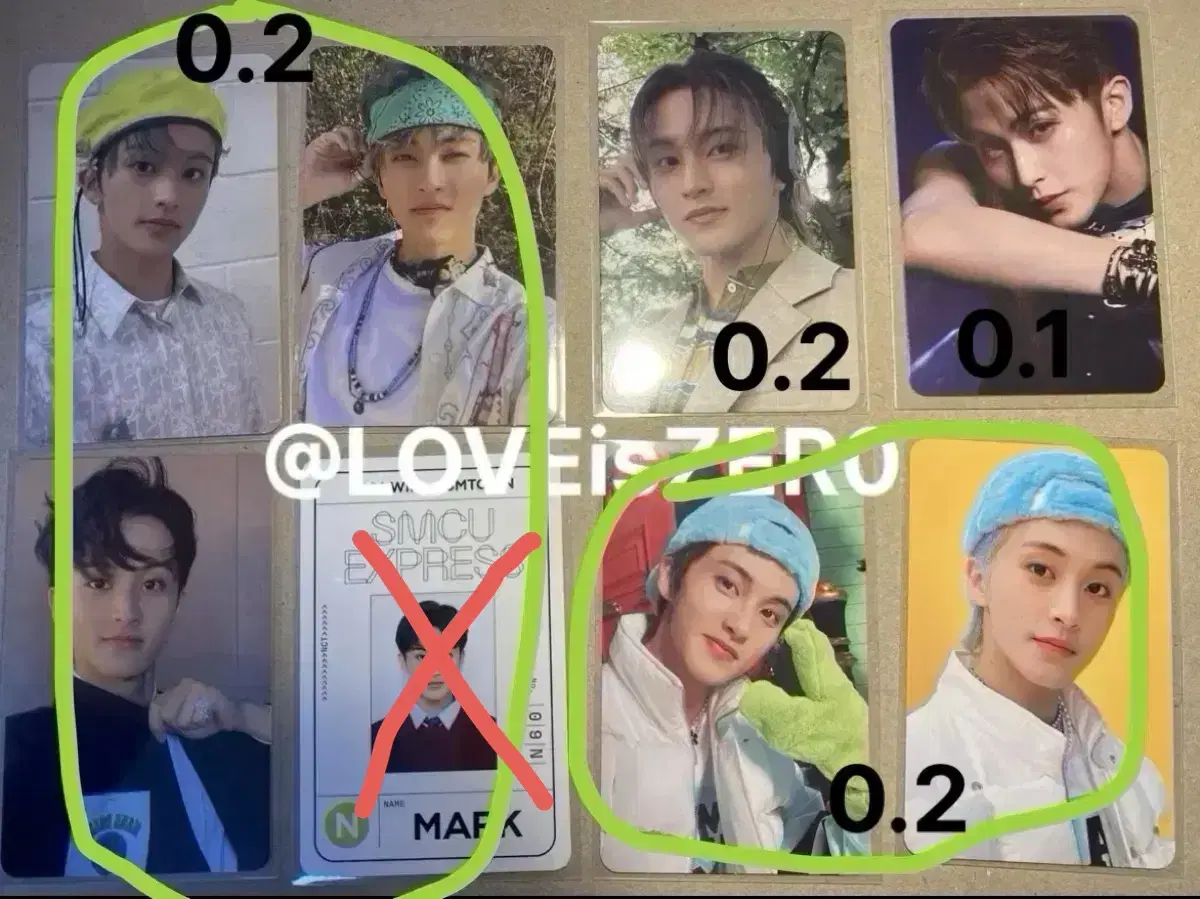 NCT 엔시티 마크 포카 일괄, 개별 판매