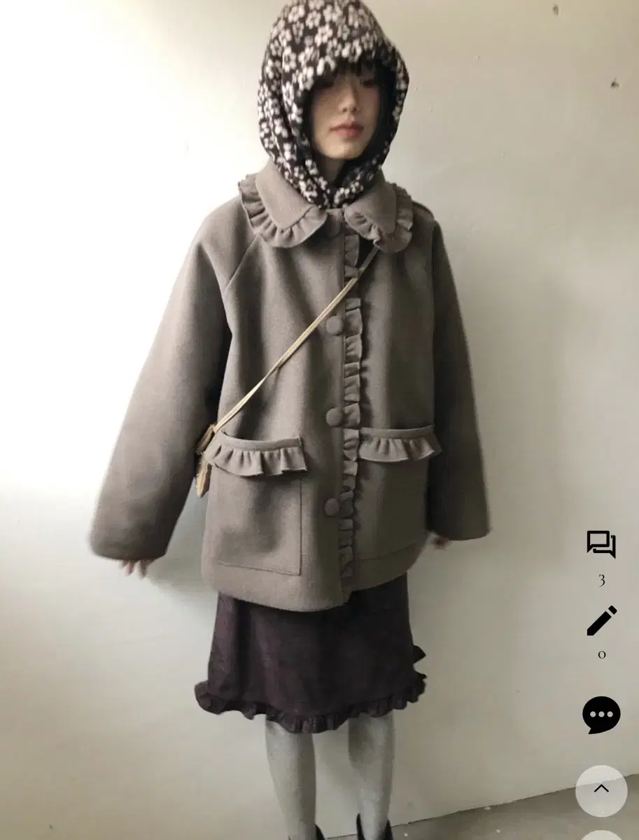 모리걸 라떼갸루 프릴코트 프릴자켓 모리걸빈티지 히피 우화 바이너리원