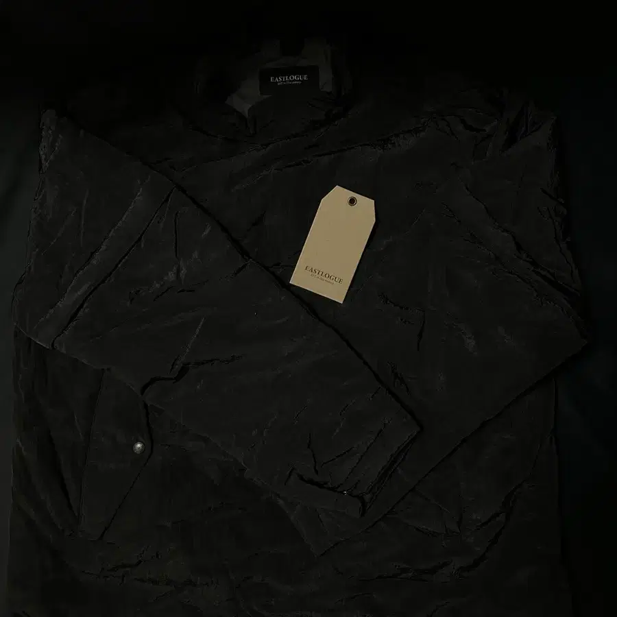 [L] 19fw 이스트로그 블랙 나일론 워셔 패딩 맨투맨