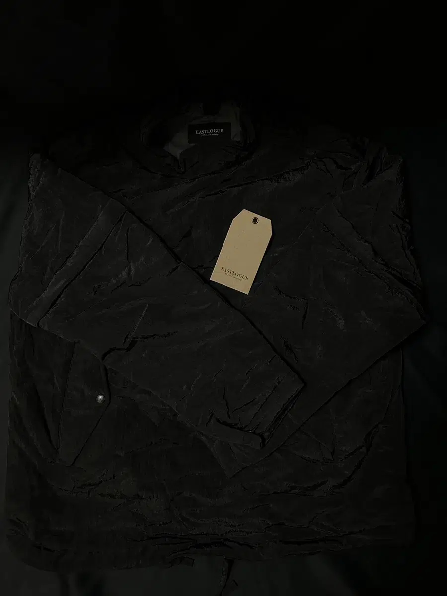 [L] 19fw 이스트로그 블랙 나일론 워셔 패딩 맨투맨