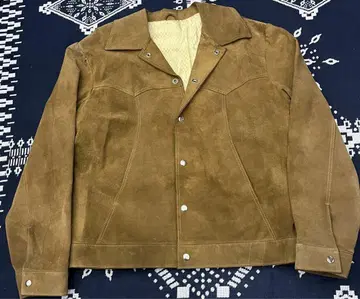스웨이드 자켓 아메카지 워크 빈티지 70s 80s