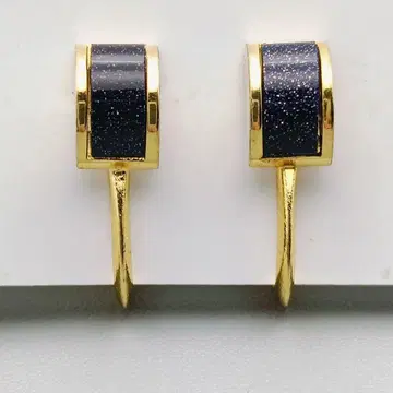 미사용 보관품 우아한 파랑 금귀찌 ~밤하늘을 비춘 심오한 반짝임~