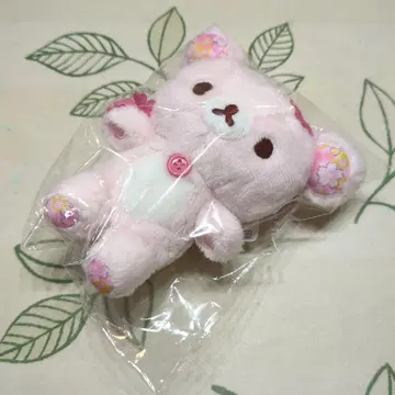 코리락쿠마 벚꽃 장식 봉제 인형