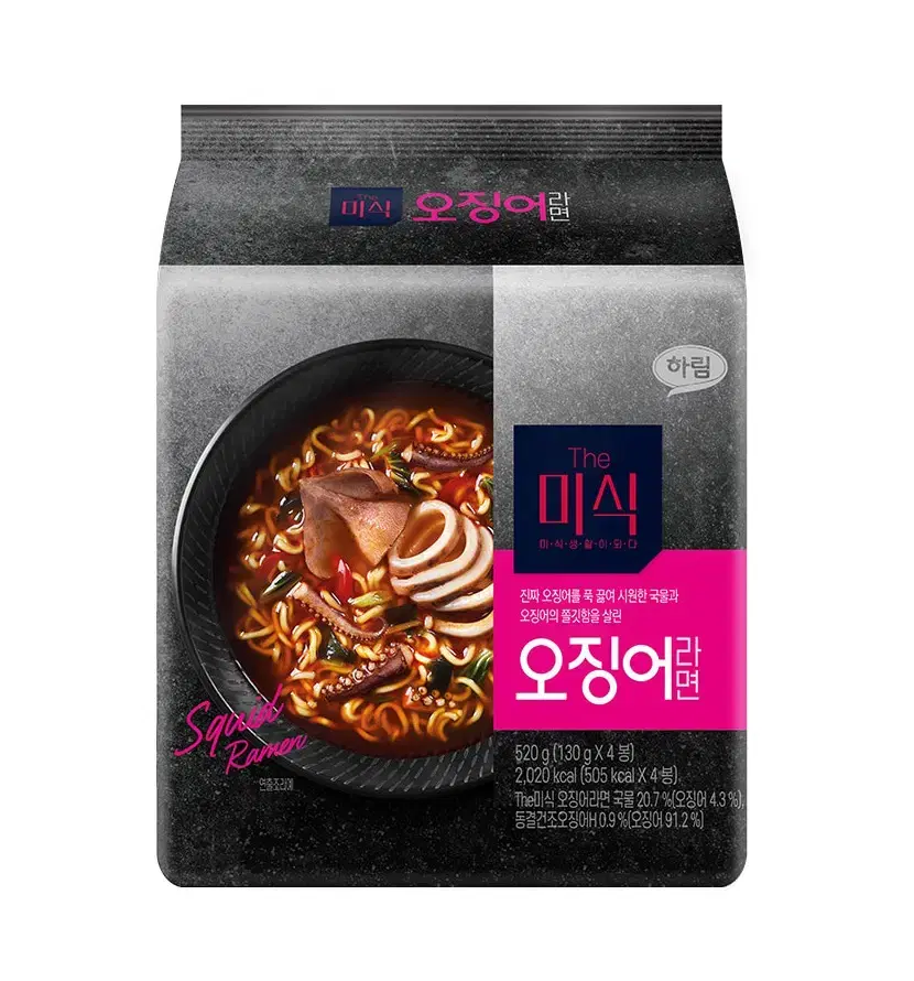 무료배송-더미식 오징어라면 4개