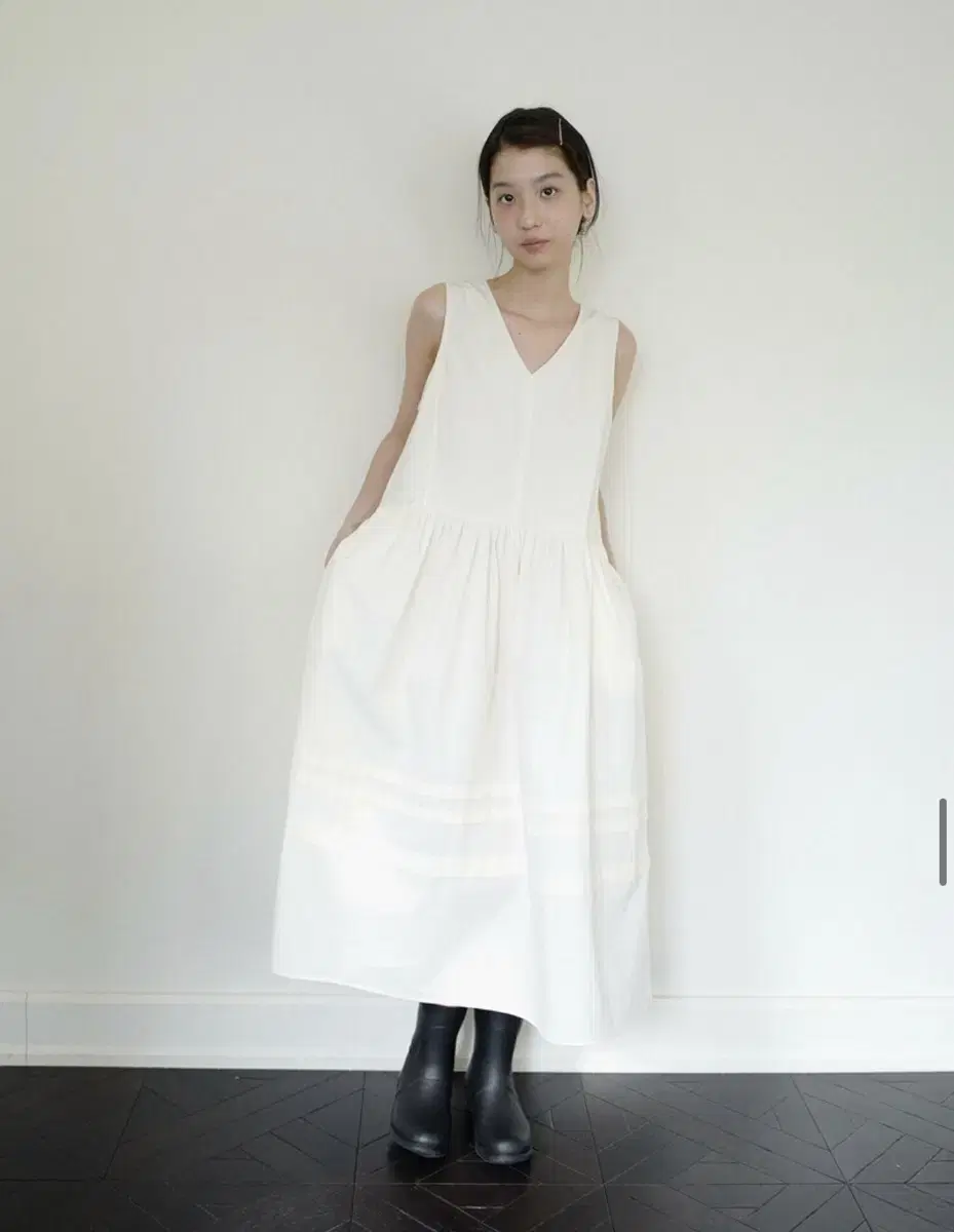 moui Rosy maxy shirring 원피스