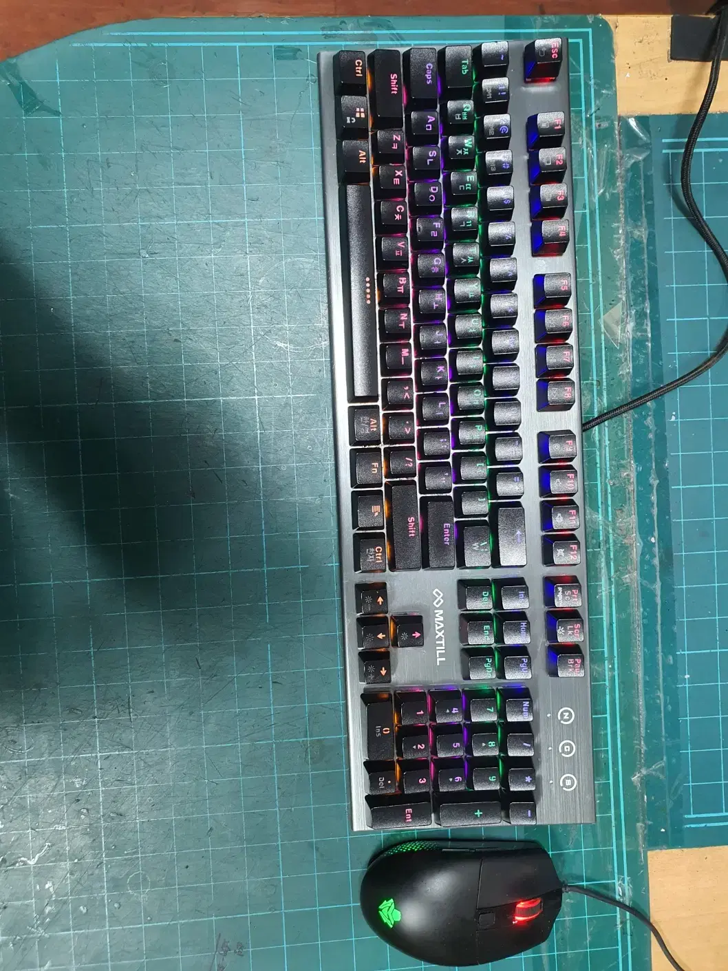 MAXTILL G100K+HACKER A660(기계식키보드+게이밍마우스)