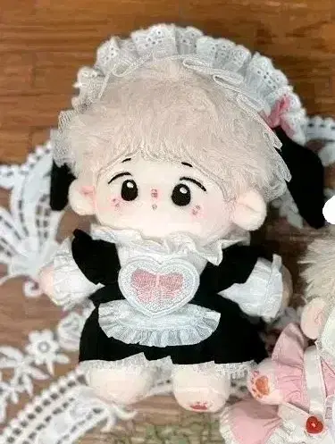 10cm 인형옷 블랙 멍메이드 메이드복 솜옷 10깅 양도 솜옷