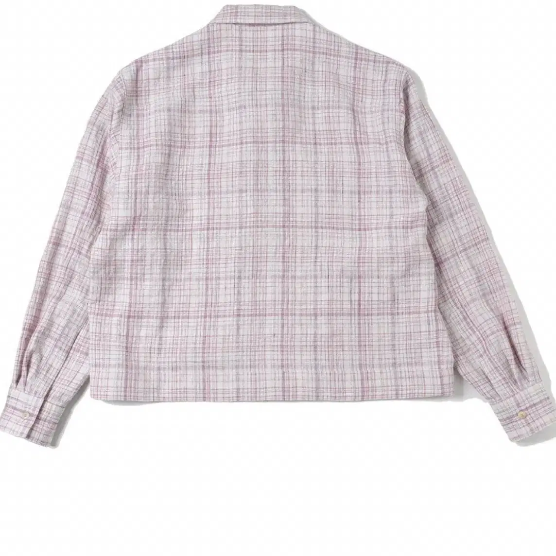 ジャケット・アウター auralee LINEN SILK CHECK ZIP BLOUSON Auralee Linen Silk Check Zip Blouson - Brown | Garmentory