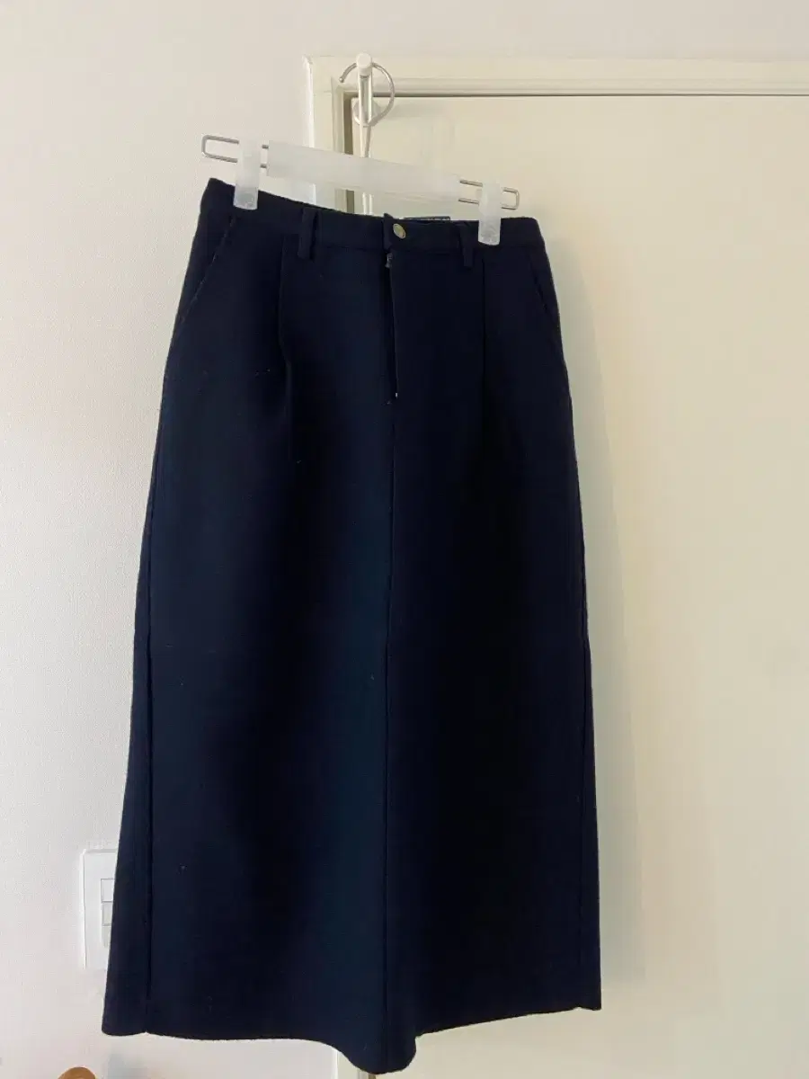 VEGETABLE Wool Long Skirt S Navy