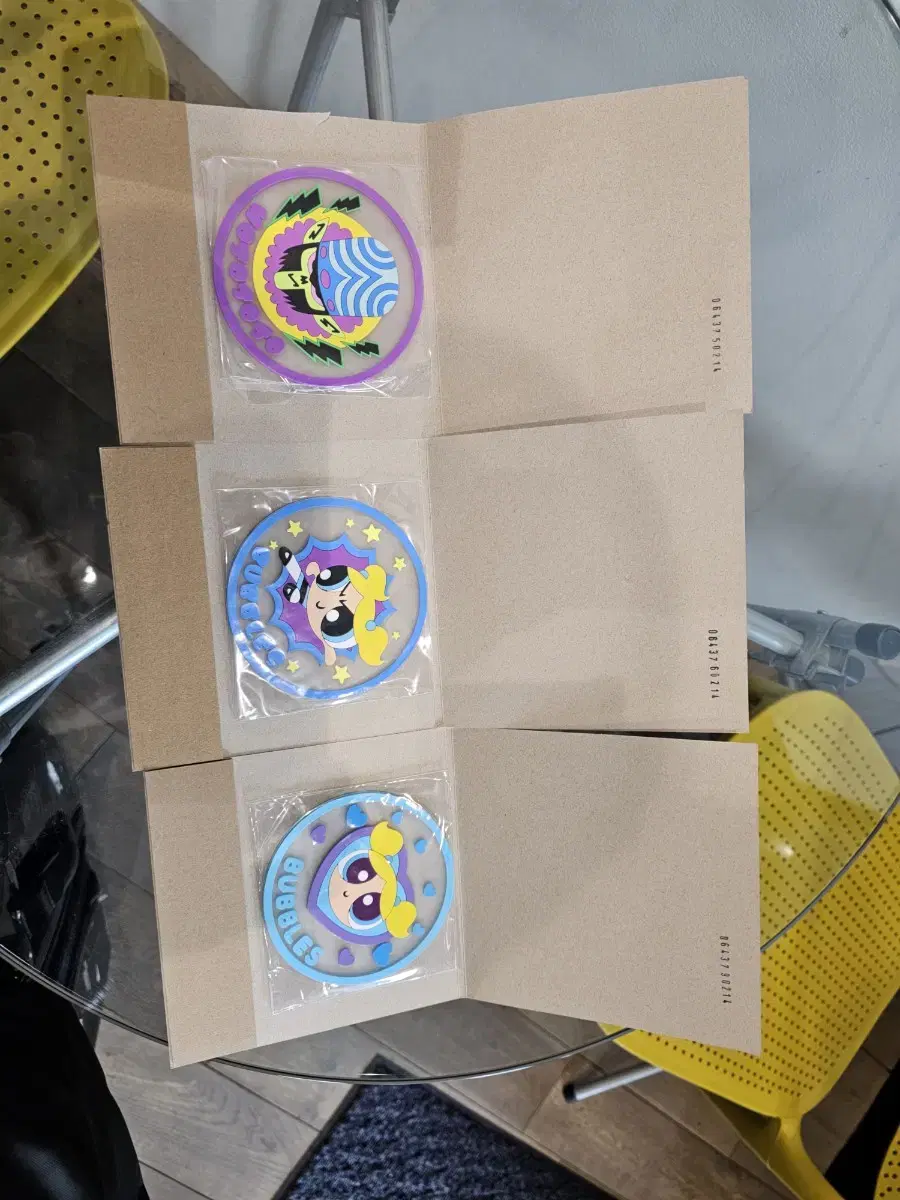 파워퍼프걸 컵 받침