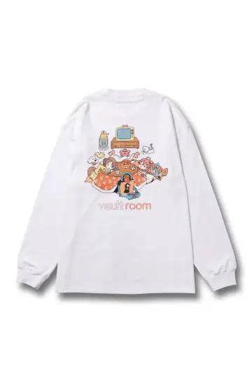 L 화이트 미코로네 L/S TEE