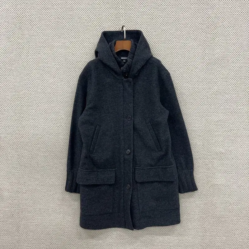 도나카란뉴욕 DKNY 캐주얼 울 모직 코트 105 S07592