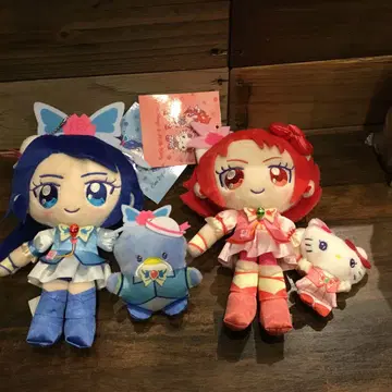 산리오 프리큐어 봉제 인형 2개 세트 키티 턱시도 샘