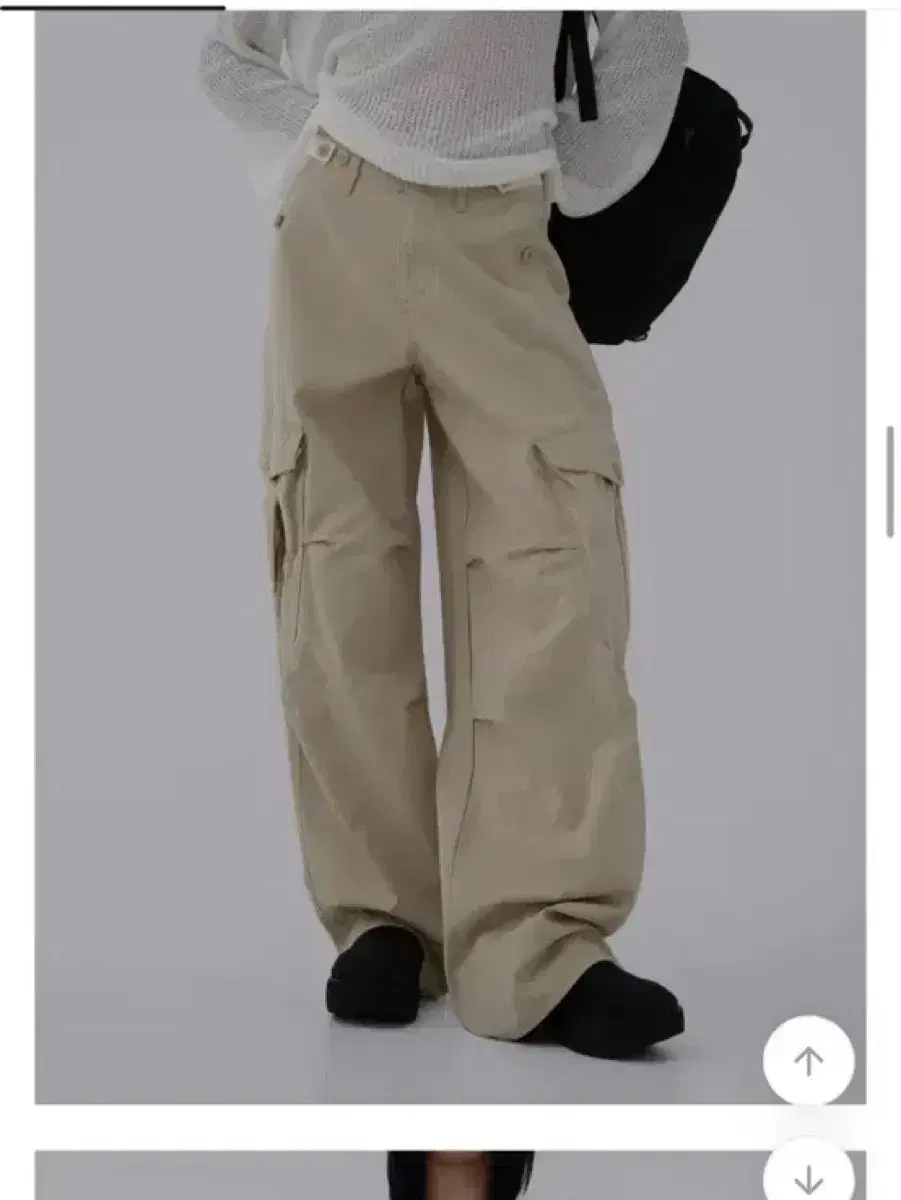 OOTJ 카고 팬츠 베이지