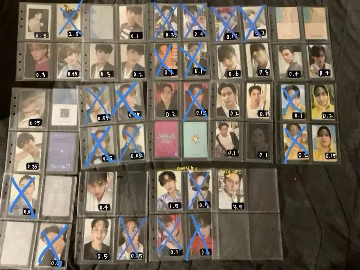 세븐틴 민규 포카 판매 (럭드,캐럿존,박화밍 등)