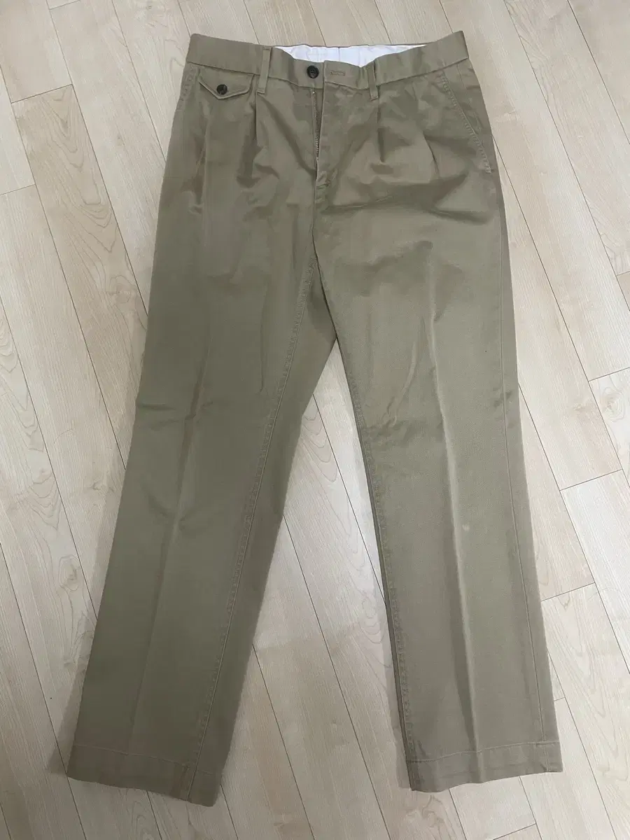 리넥츠 Garment Washed Two Tuck Trousers [Be