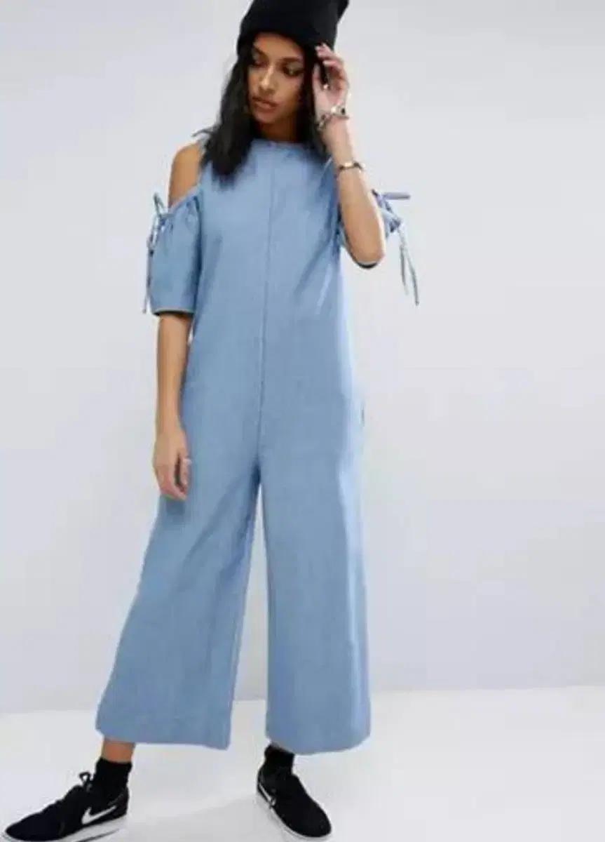 ASOS 데님 점프수트uk12[한국사이즈L]