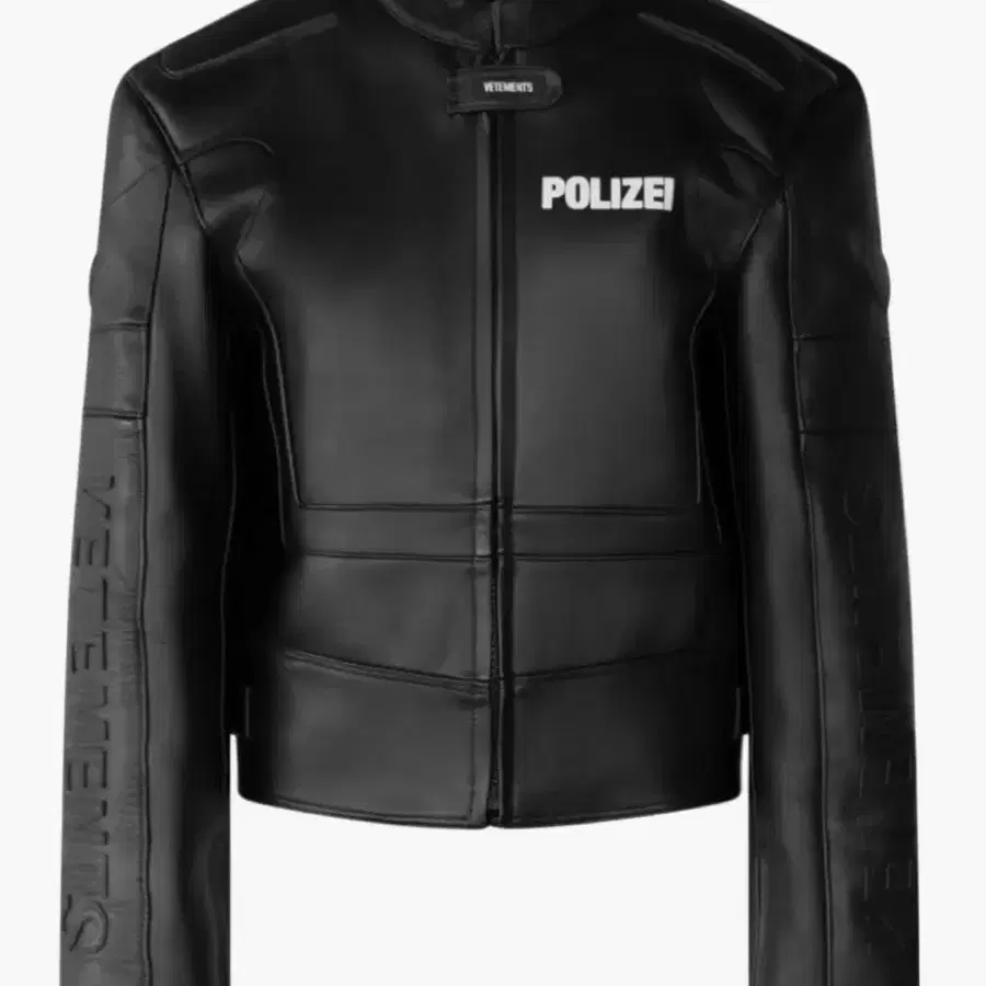 Vetements Polizei Leather Jacket 17ss