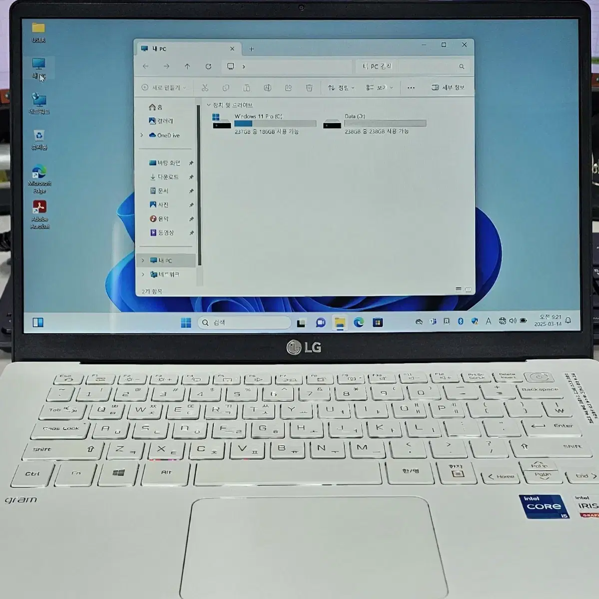 [노트북]LG gram 14Z95N 판매합니다.(2021년 04월 제품)