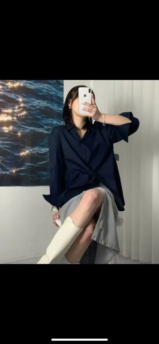 (새옷) 네이비 셔츠