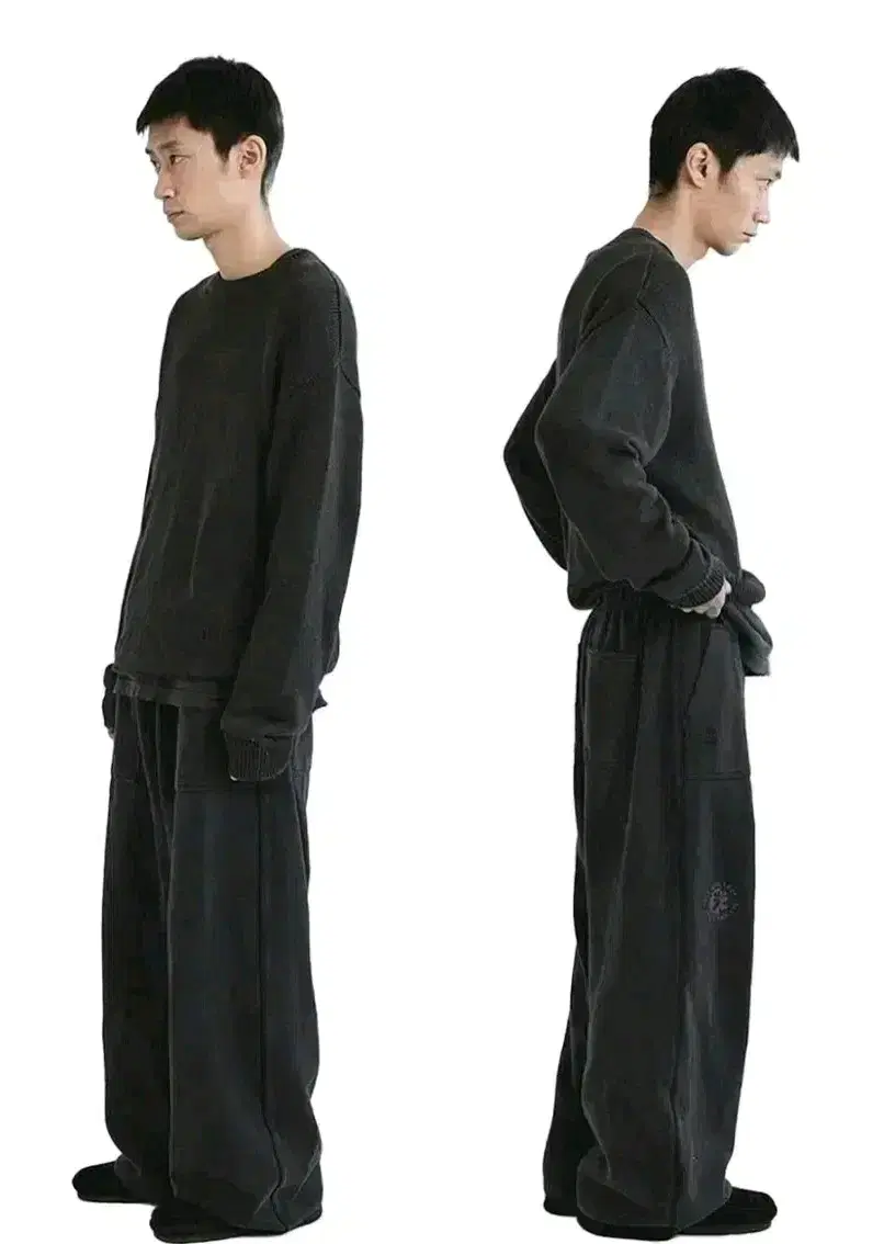 [3] 폴리테루 휴먼인덱스 휴먼 루즈드 니트 브라운 차콜