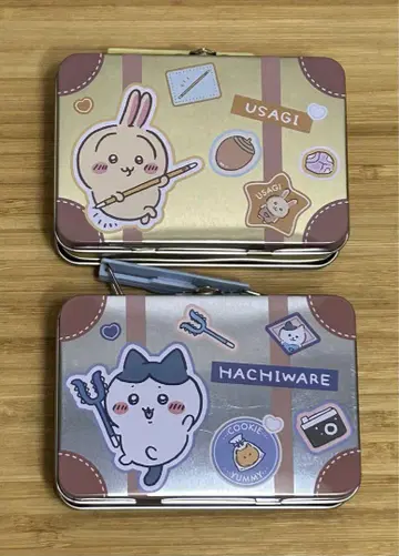 치이카와(먼작귀) 캔 미니 레터 세트 하치와레 토끼 소품함 트렁크형