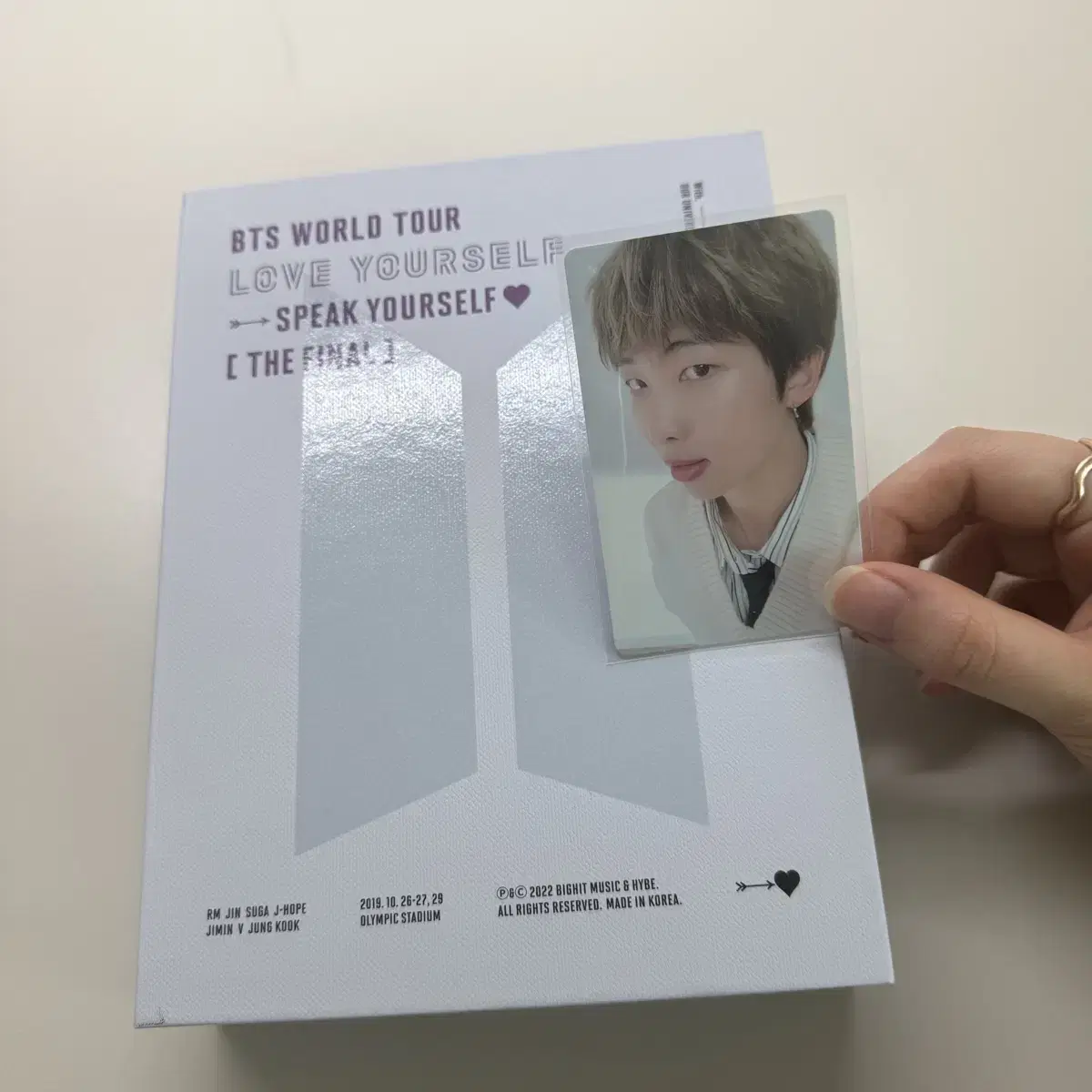 럽셀 스픽콘 디비디 풀구성 포카 포함 방탄 남준 포카 알엠