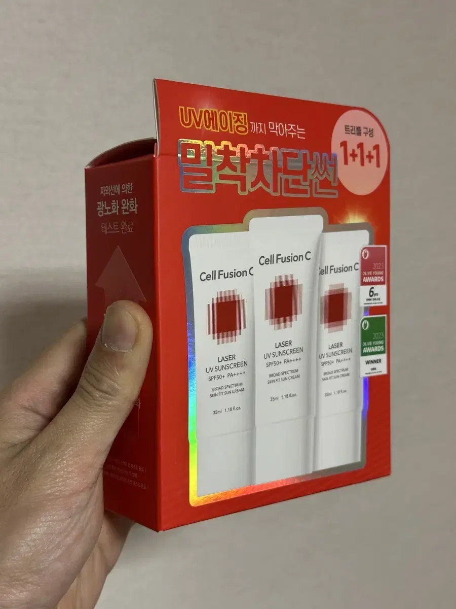 새상품) 셀퓨전씨 레이저 UV 썬크림 35ml