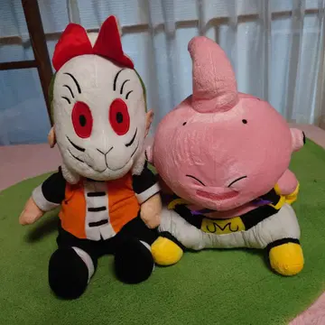 드래곤볼 마인 부우와 린 봉제 인형 세트 몸길이 약 40cm