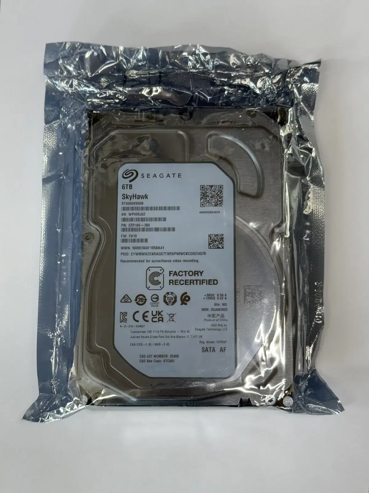Seagate 6테라 CCTV 하드디스크 6TB 미개봉 HDD