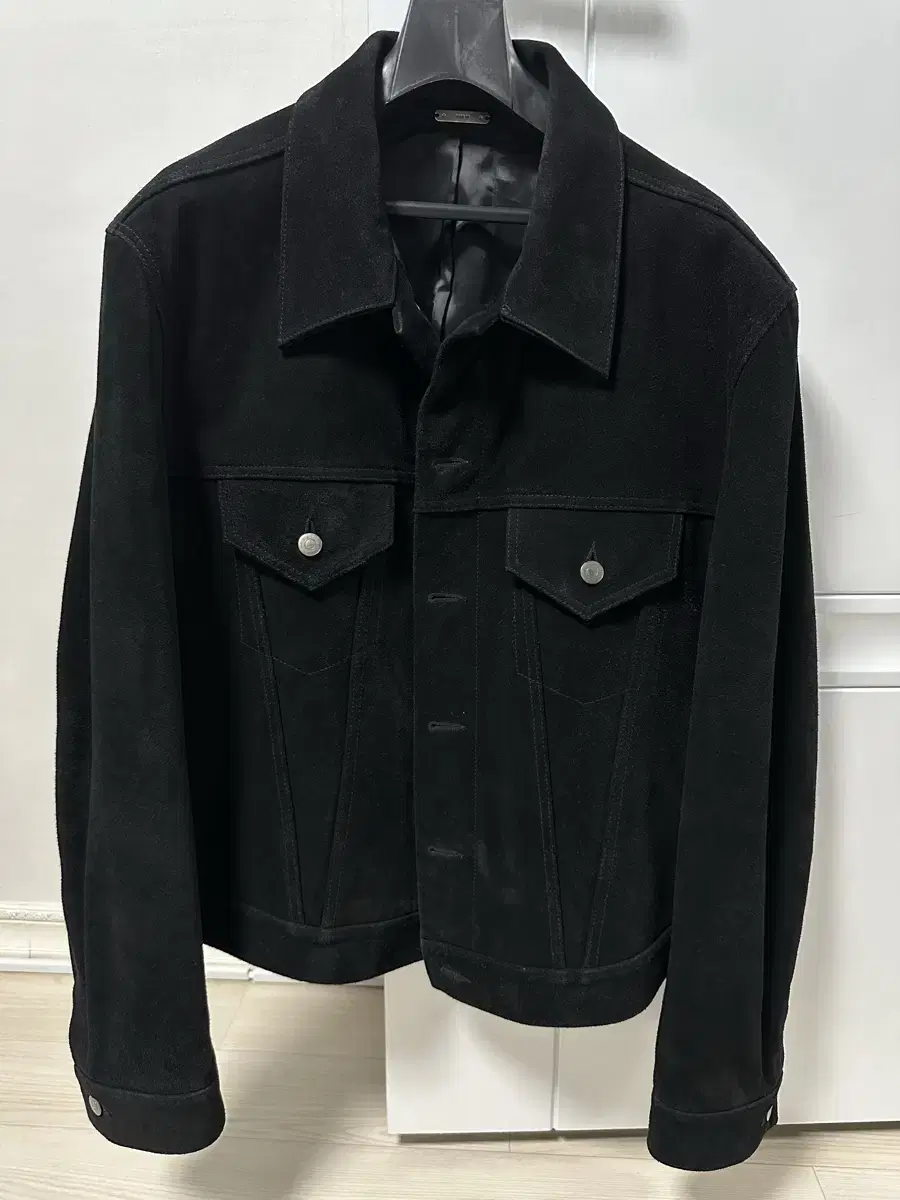 [XL]토니웩 23fw 스웨이드 크롭 트러커 자켓