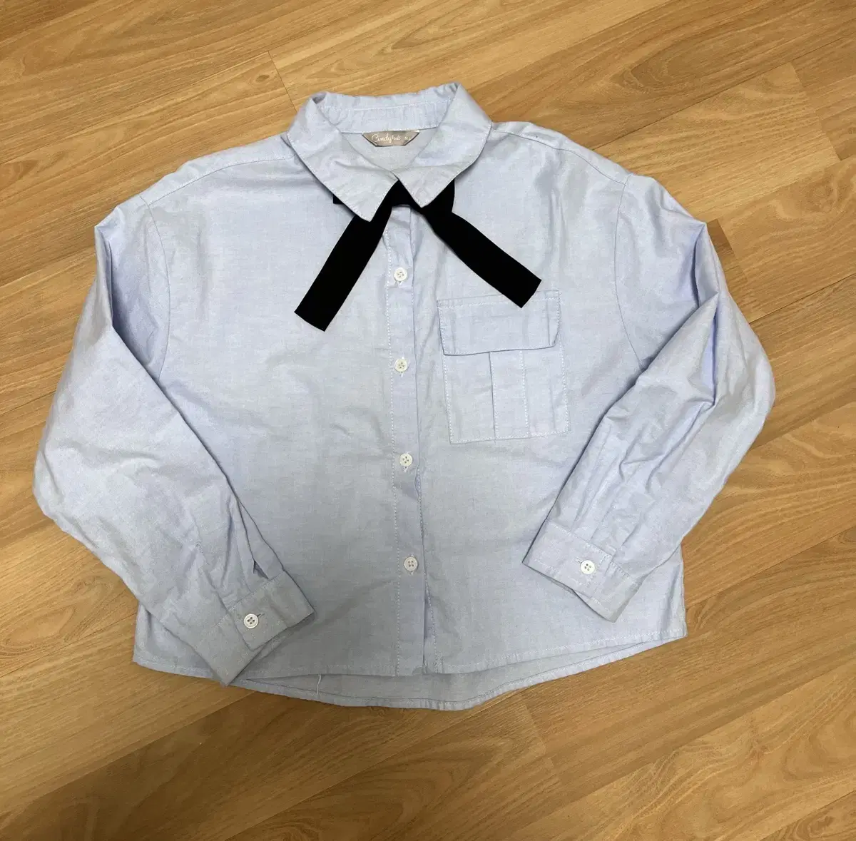 cindykids Kids Children's bloo School Uniform-Style Ribbon Shirt 140