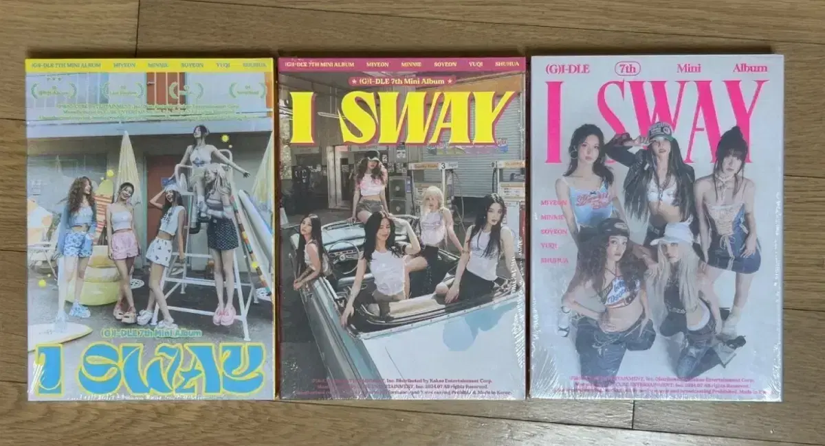 여자아이들 ISWAY 클락션 앨범 3종 미개봉