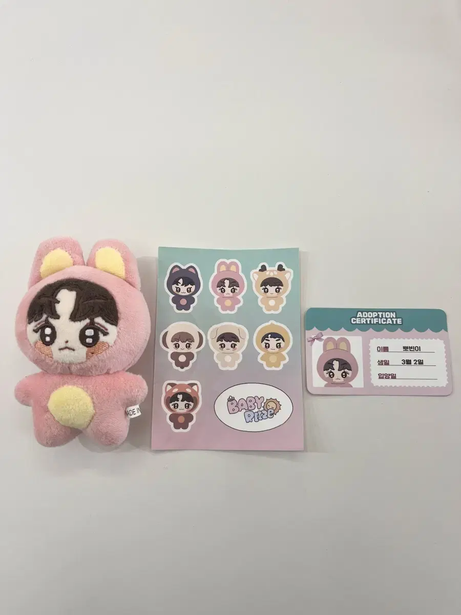 라이즈 원빈 베이비라이즈 뽀빈이 인형 풀셋 양도