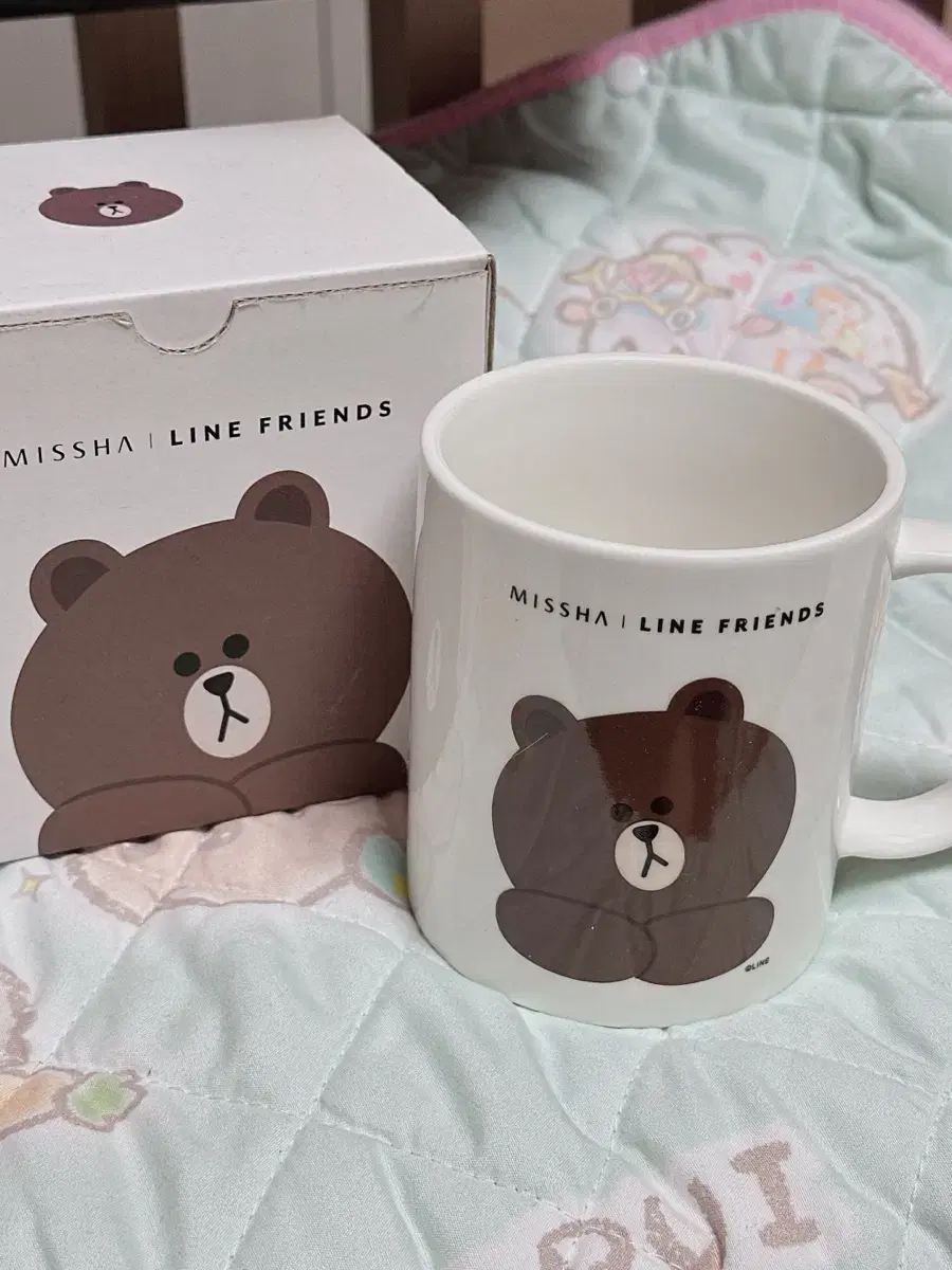 미샤 라인프렌즈 콜라보 머그컵